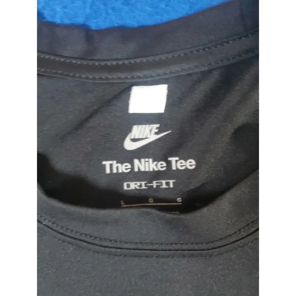Nike The Nike Tee Dri-fit Blavk T-Shirt Men's Size Large Video Raw Games